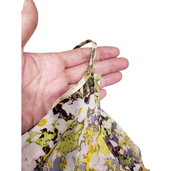 Madewell Sungarden Floral Silk Sleeveless Mini Dress Size 12 - Picture 9 of 9